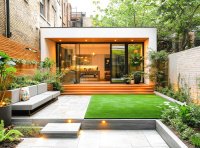 Modern garden extension in Hove featuring large glass doors and clean architectural lines, showcasing DWG Plans Sussex’s residential design expertise.